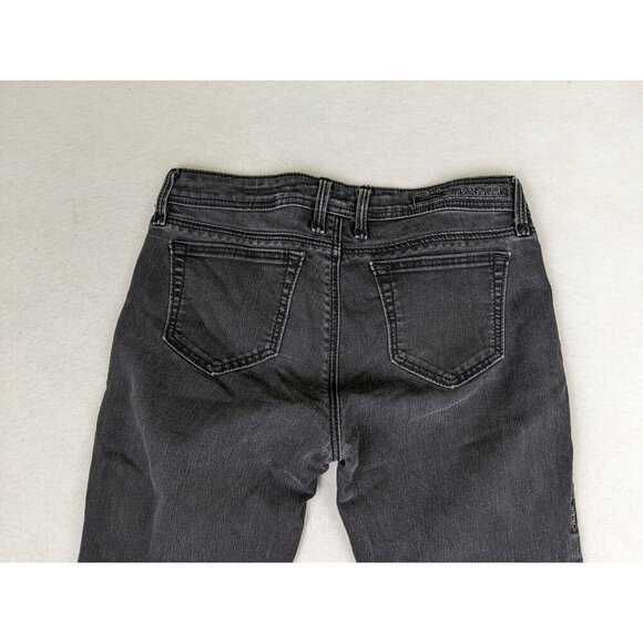 ROCK REVIVAL KATHRYN LEGGING - WOMENS GRAY DISTRESSED RHINETONE SKINNY JEANS 27 - Picture 12 of 12